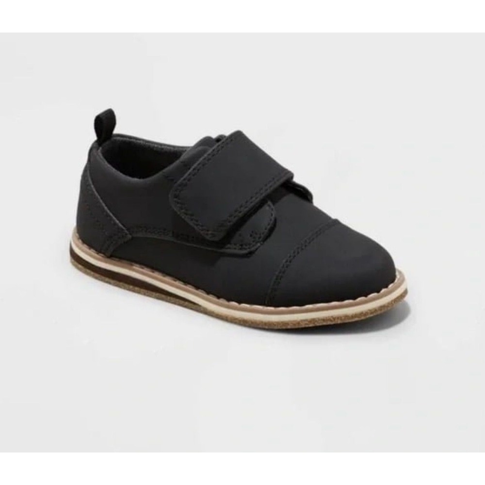 NWT Cat & Jack Black Adonis Derby Shoes, Toddler Size 5